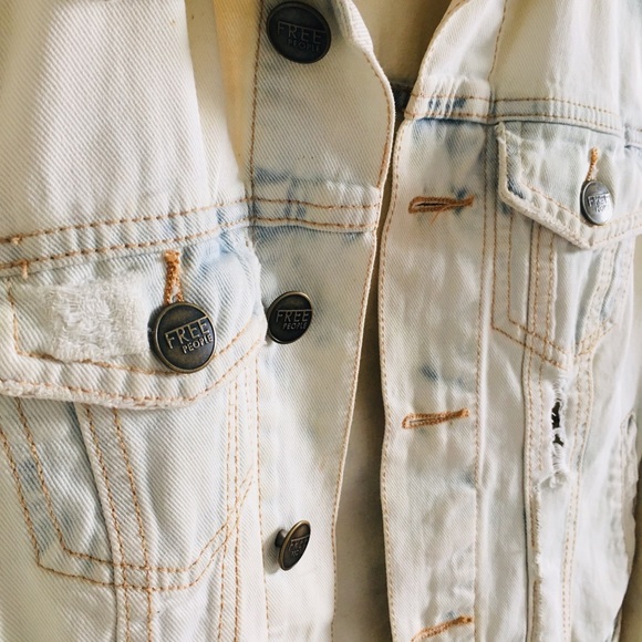 Free People Acid Washed Jean Jacket - Picture 5 of 5